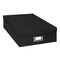 Jumbo Scrapbook Storage Box, Black, 14.75 Inch x 13 Inch x 3.75 Inch